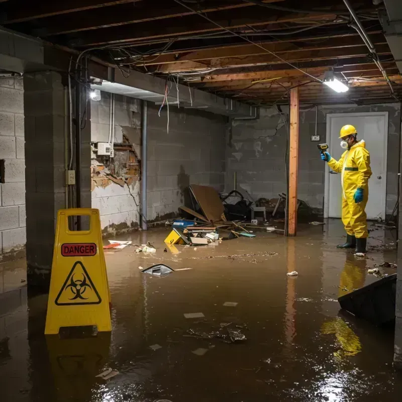 Flooded Basement Electrical Hazard in Lake County, SD Property